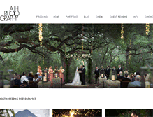 Tablet Screenshot of ajhweddings.com